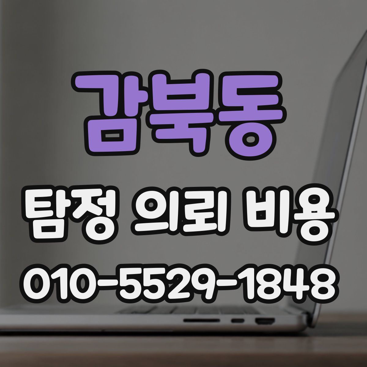 감북동 탐정 의뢰 비용
