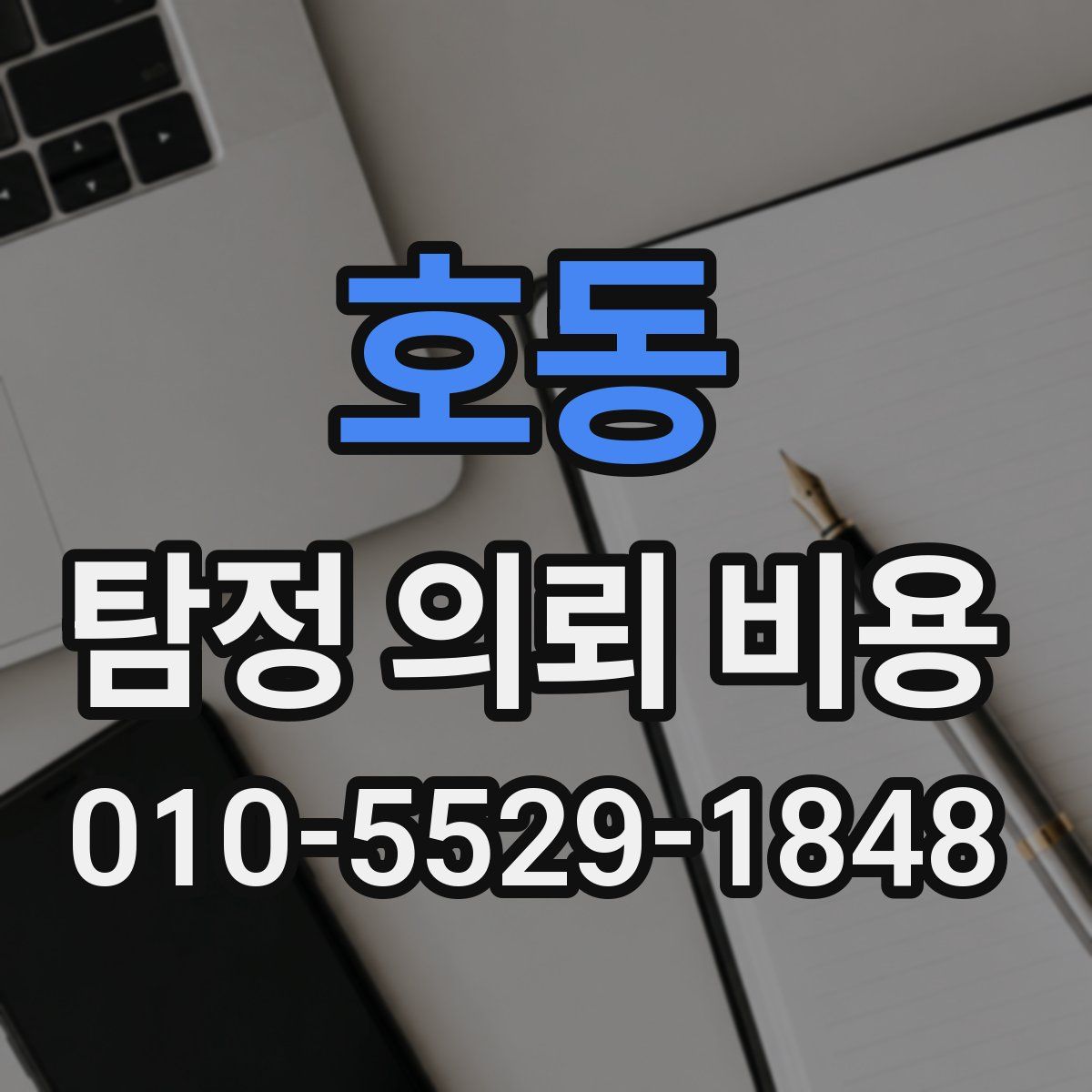 호동 탐정 의뢰 비용