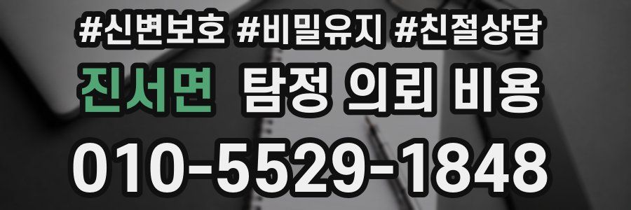 진서면 탐정 의뢰 비용