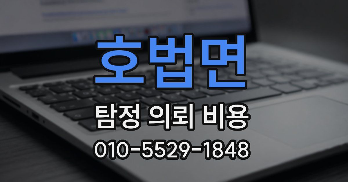 호법면 탐정 의뢰 비용