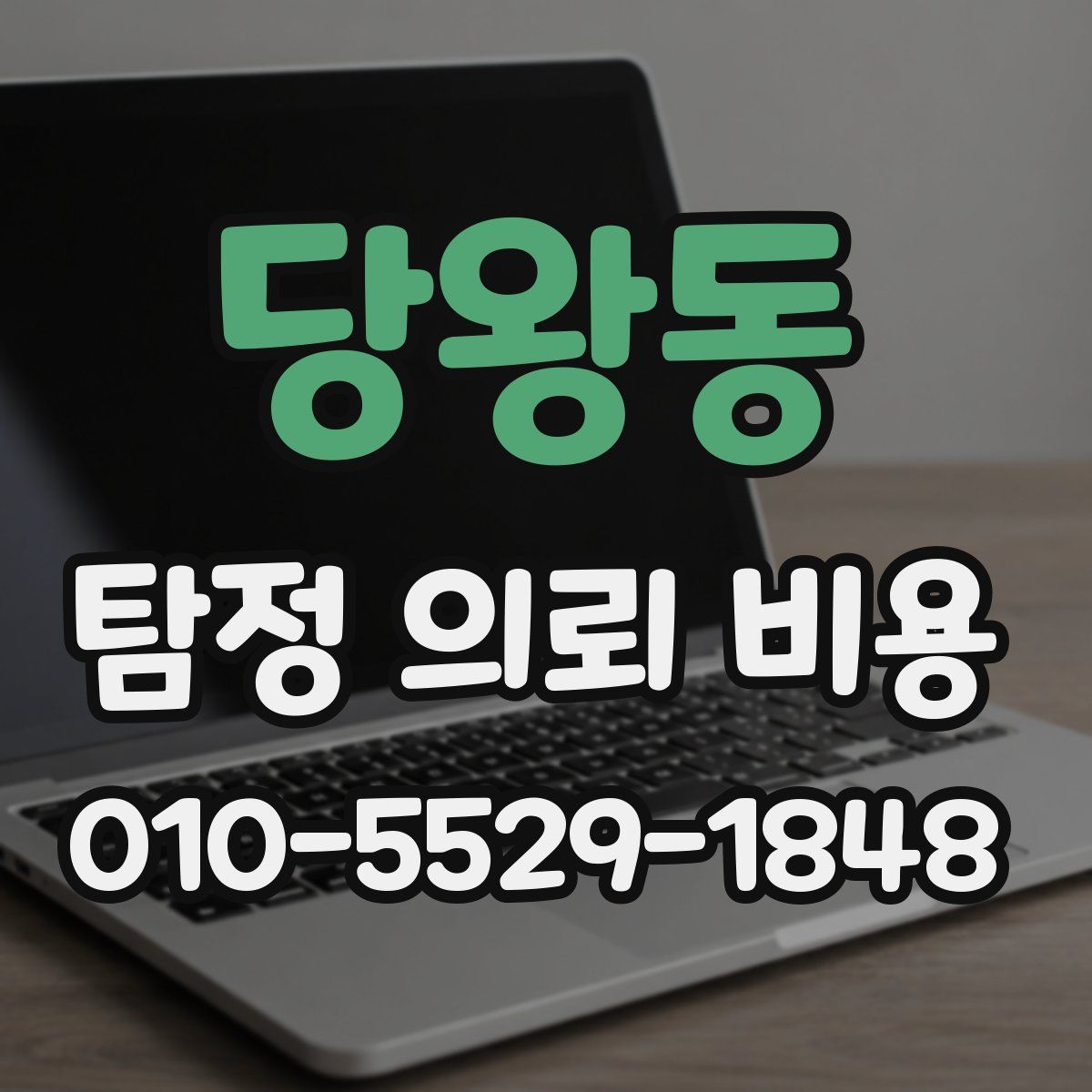 당왕동 탐정 의뢰 비용