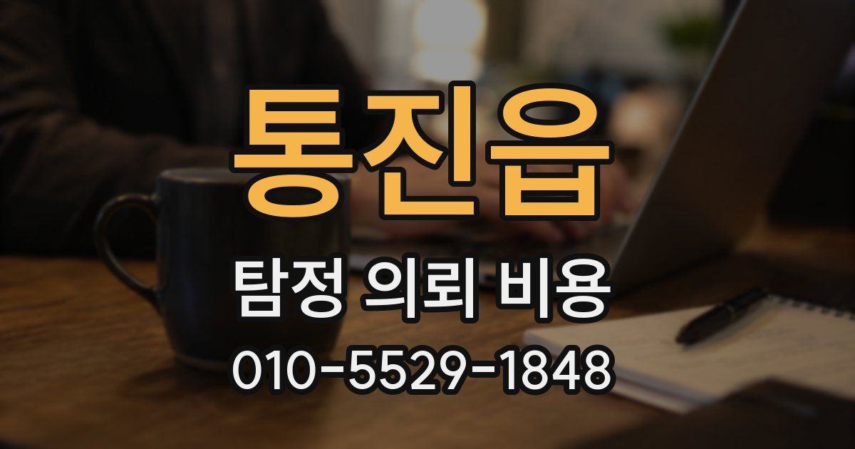 통진읍 탐정 의뢰 비용