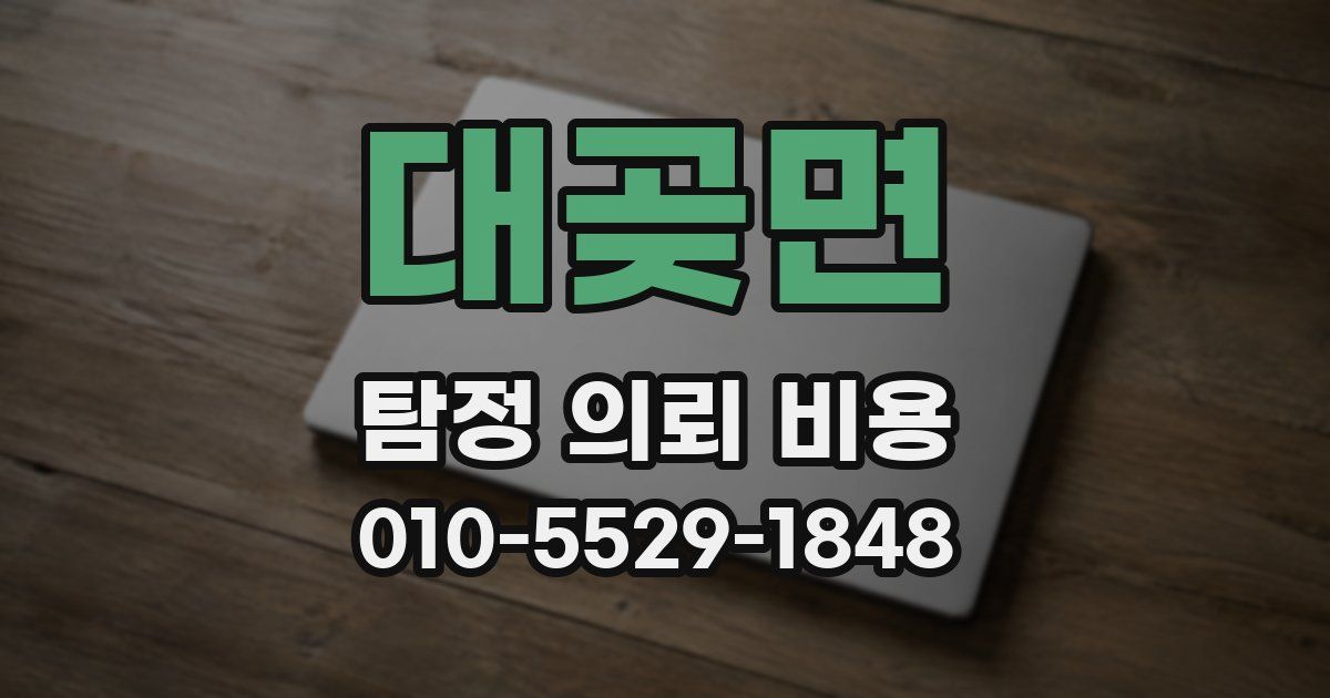 대곶면 탐정 의뢰 비용