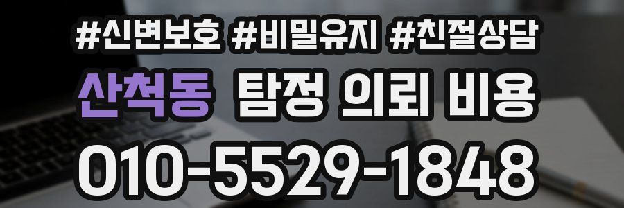 산척동 탐정 의뢰 비용