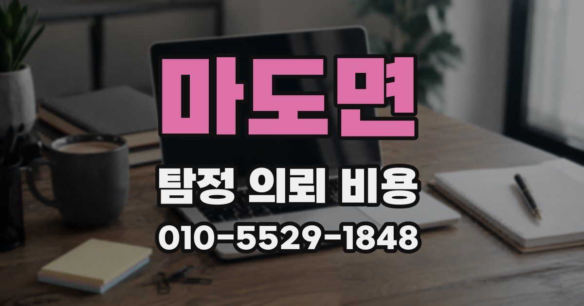 마도면 탐정 의뢰 비용