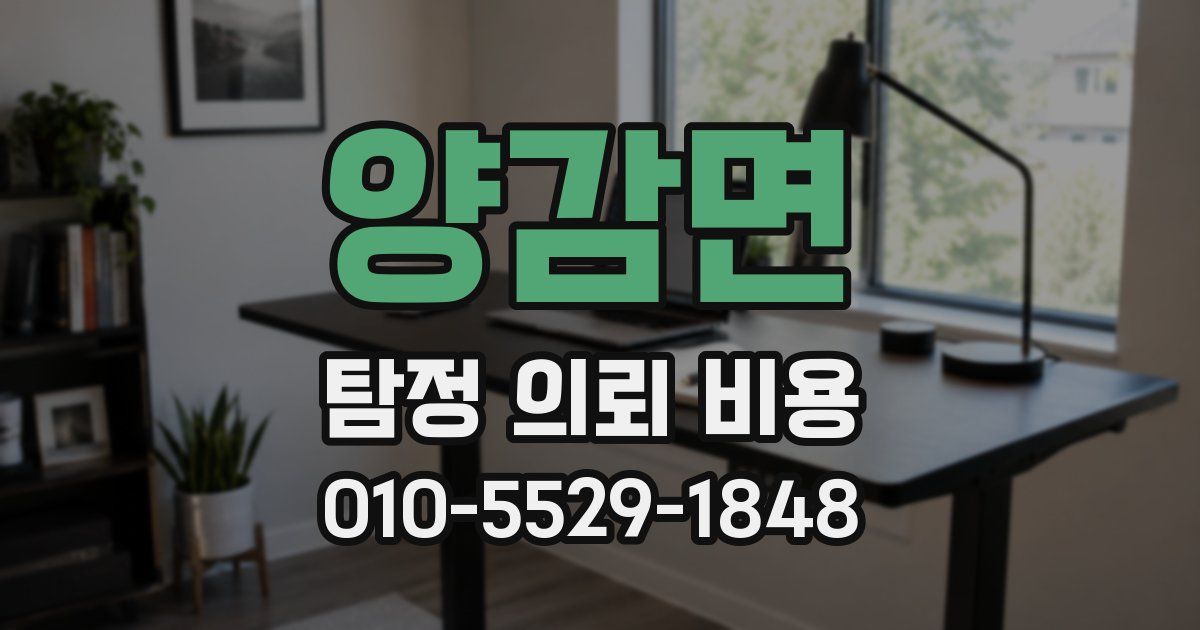 양감면 탐정 의뢰 비용