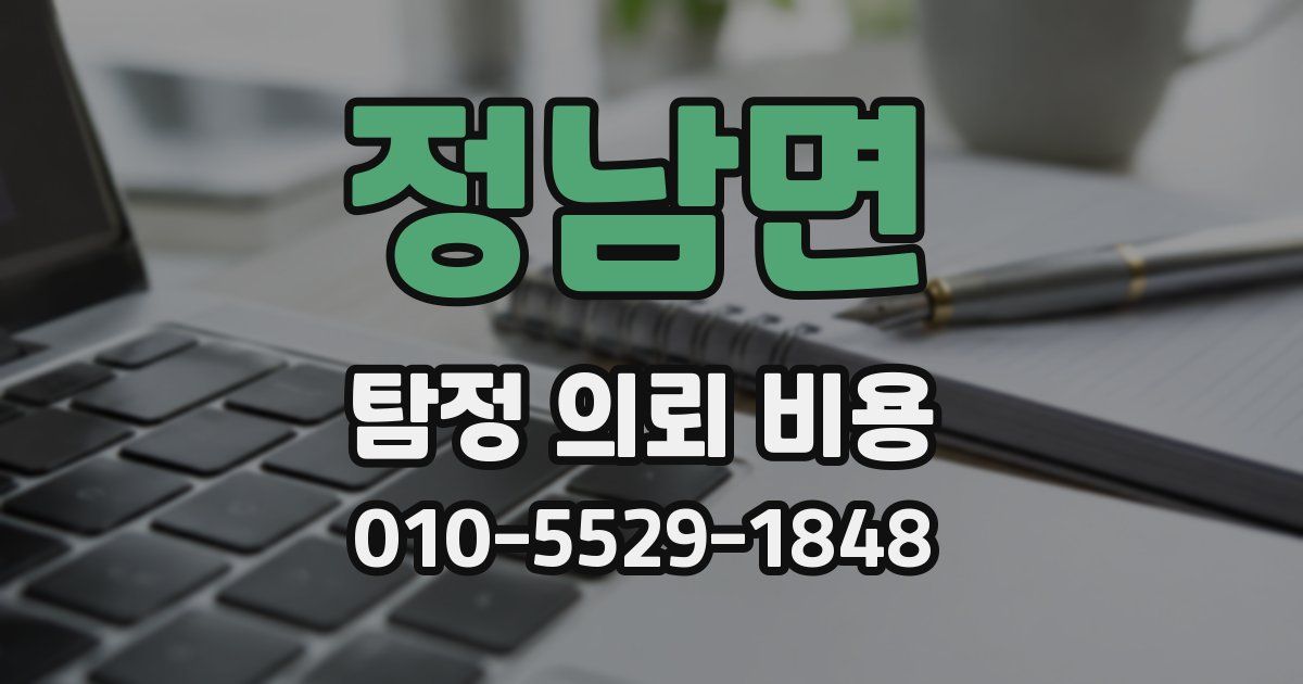 정남면 탐정 의뢰 비용