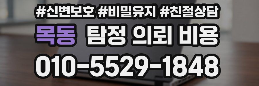 목동 탐정 의뢰 비용
