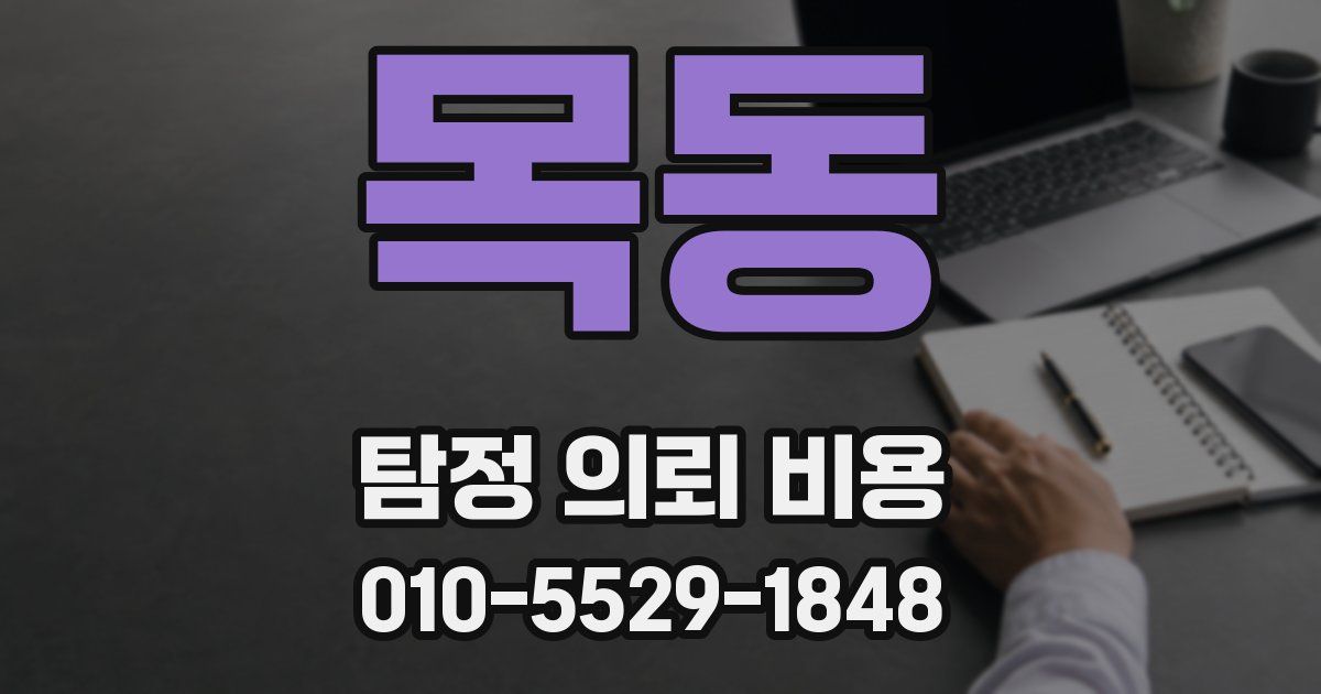 목동 탐정 의뢰 비용