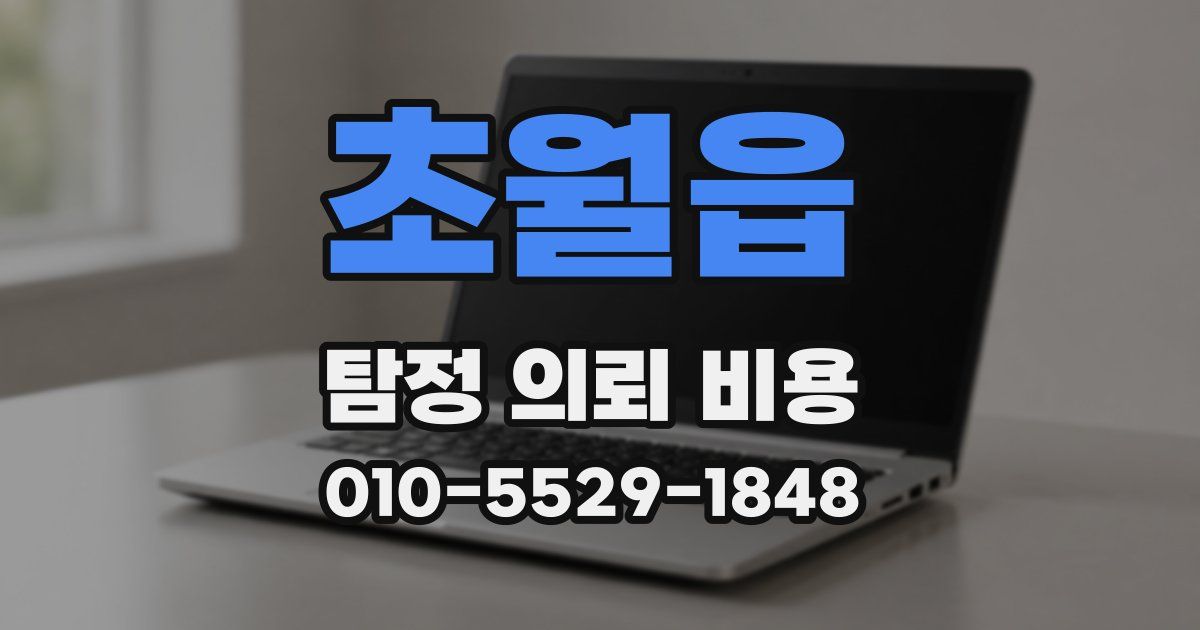 초월읍 탐정 의뢰 비용