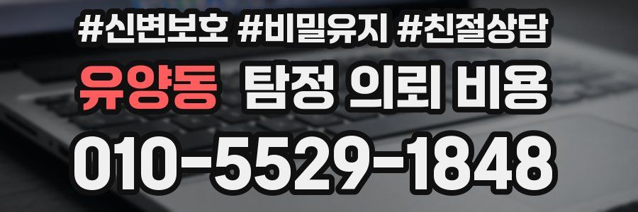 유양동 탐정 의뢰 비용