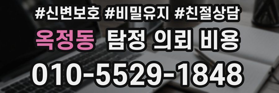 옥정동 탐정 의뢰 비용