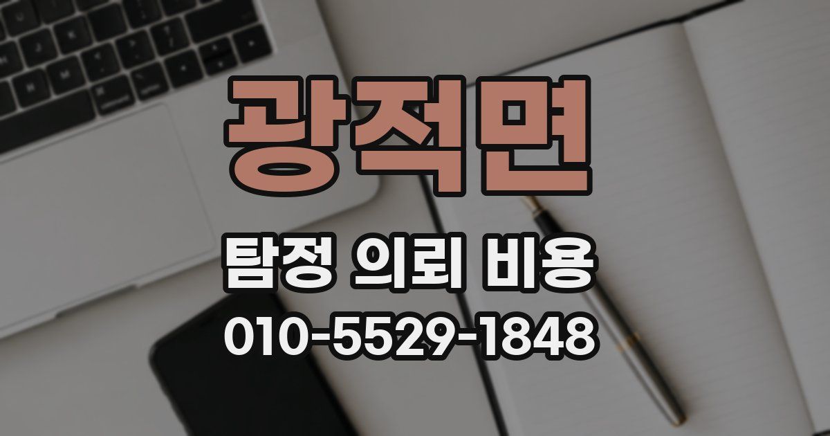 광적면 탐정 의뢰 비용