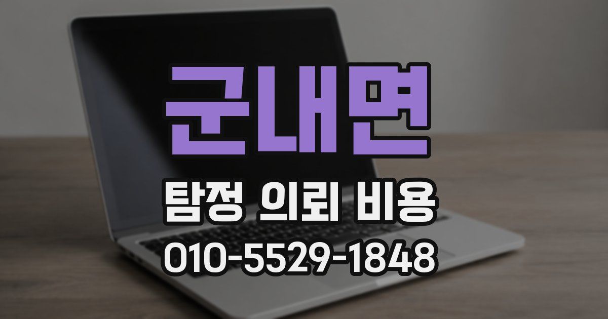 군내면 탐정 의뢰 비용