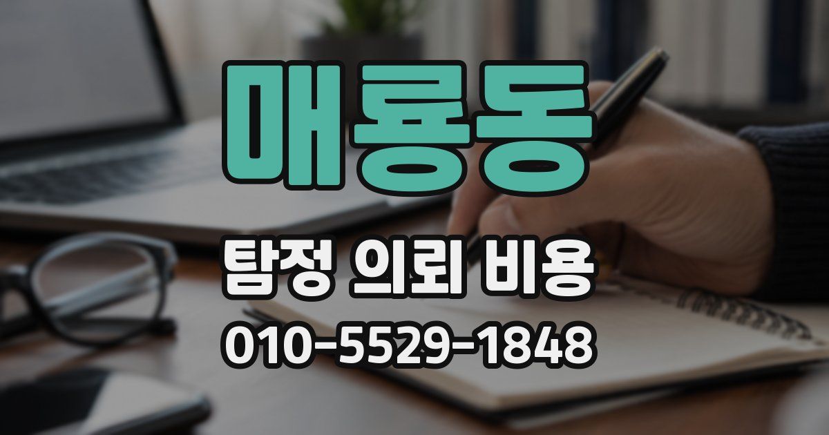 매룡동 탐정 의뢰 비용