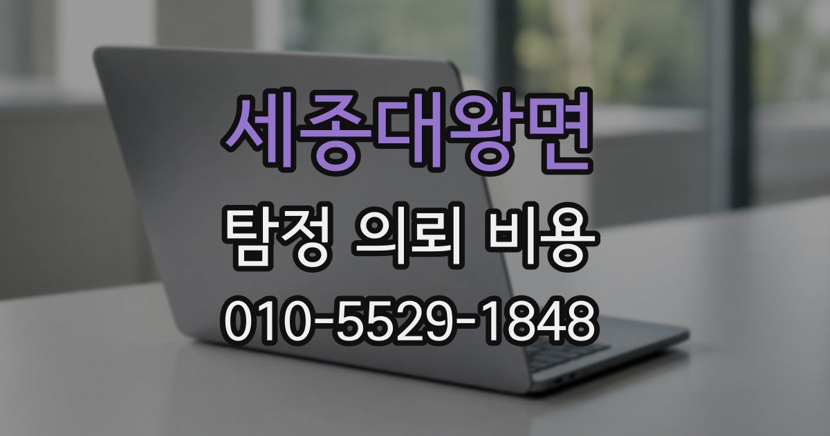 세종대왕면 탐정 의뢰 비용