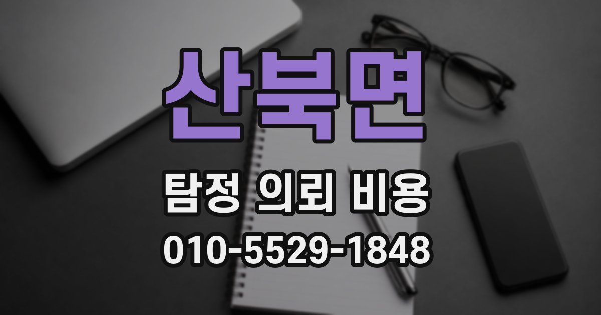 산북면 탐정 의뢰 비용