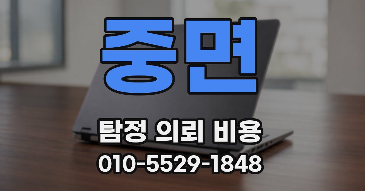 중면 탐정 의뢰 비용