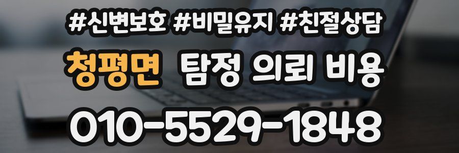 청평면 탐정 의뢰 비용