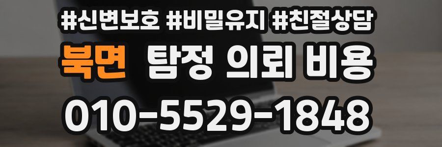 북면 탐정 의뢰 비용