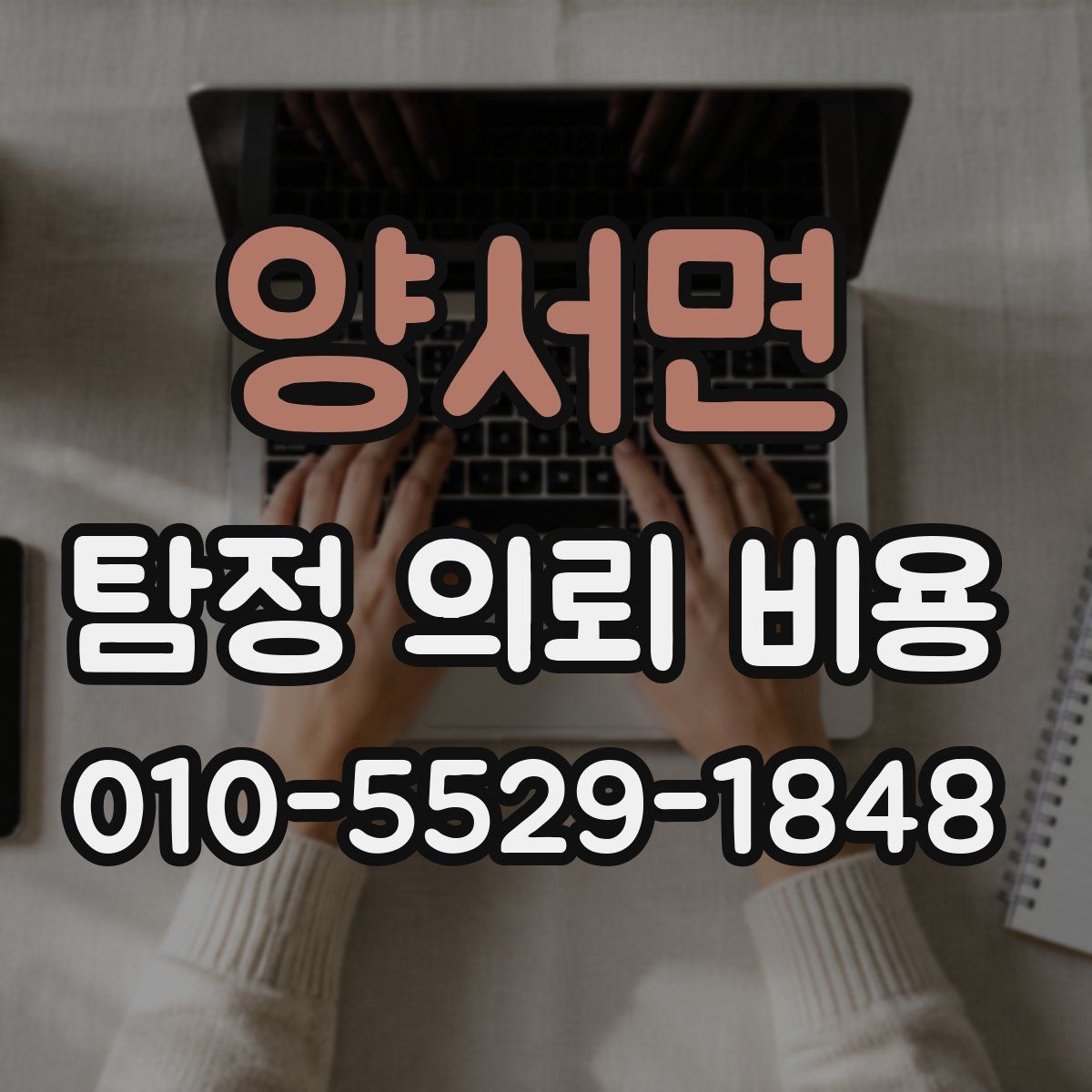 양서면 탐정 의뢰 비용