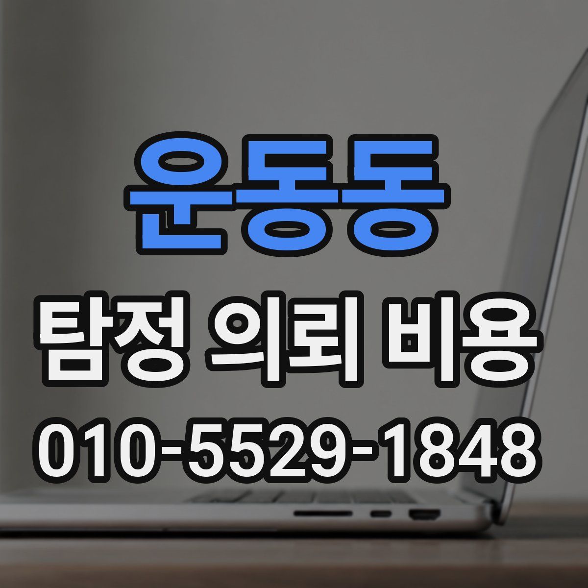 운동동 탐정 의뢰 비용