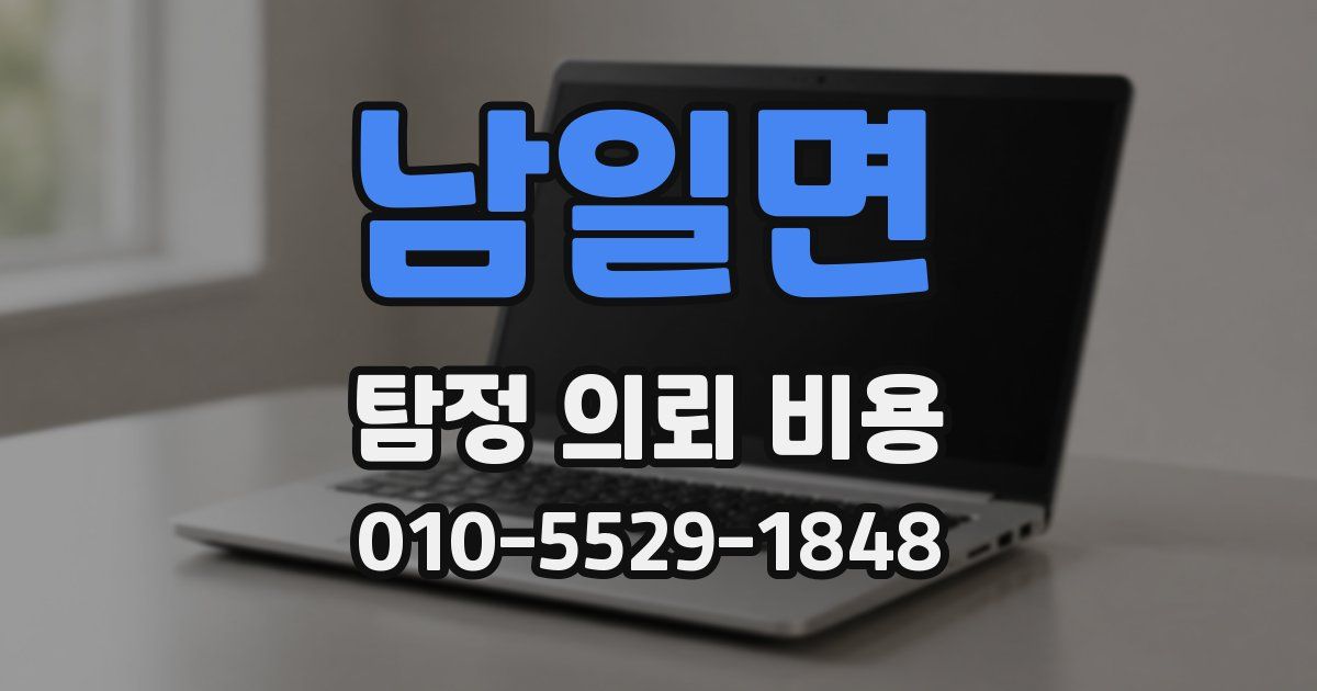 남일면 탐정 의뢰 비용