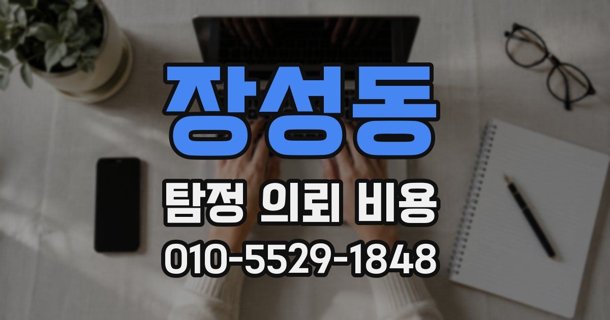 장성동 탐정 의뢰 비용