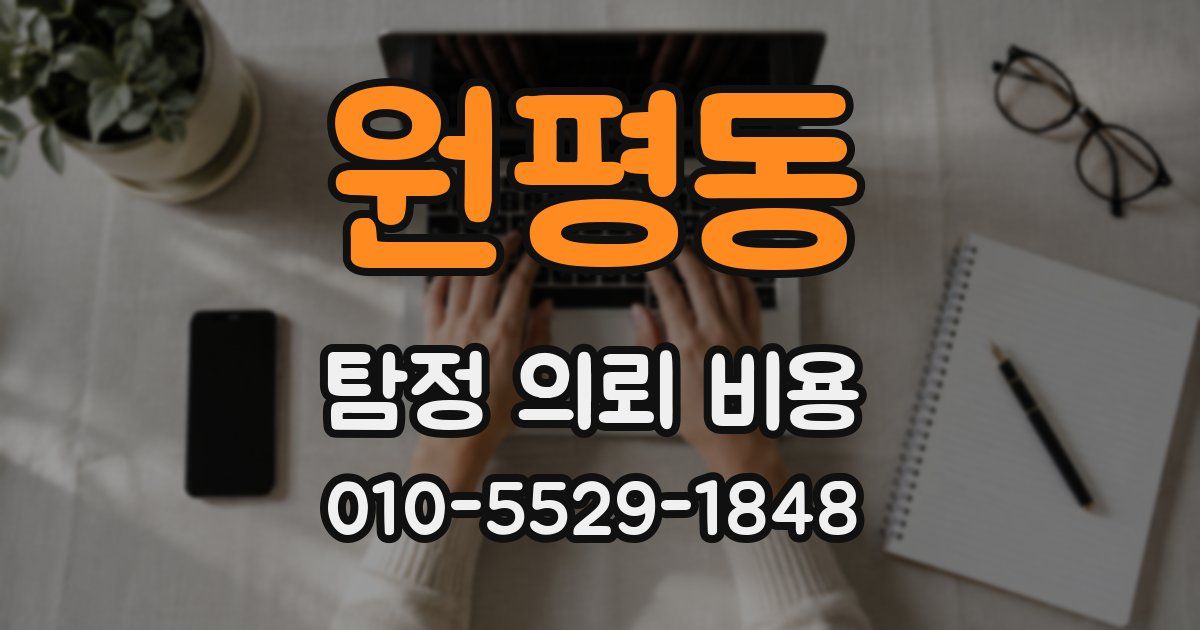 원평동 탐정 의뢰 비용