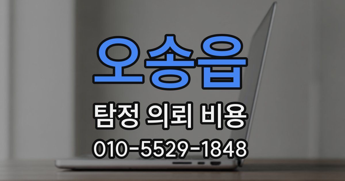 오송읍 탐정 의뢰 비용