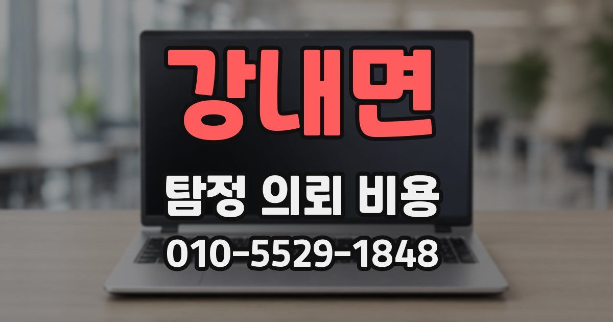 강내면 탐정 의뢰 비용