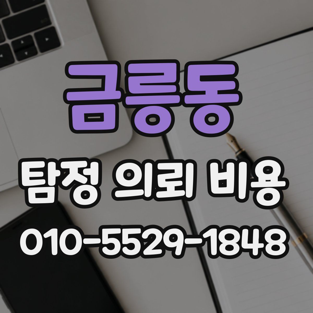 금릉동 탐정 의뢰 비용