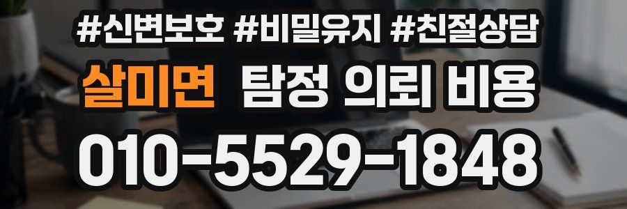살미면 탐정 의뢰 비용