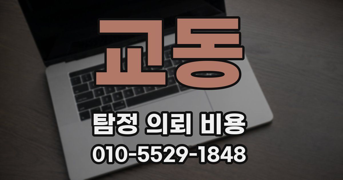 교동 탐정 의뢰 비용