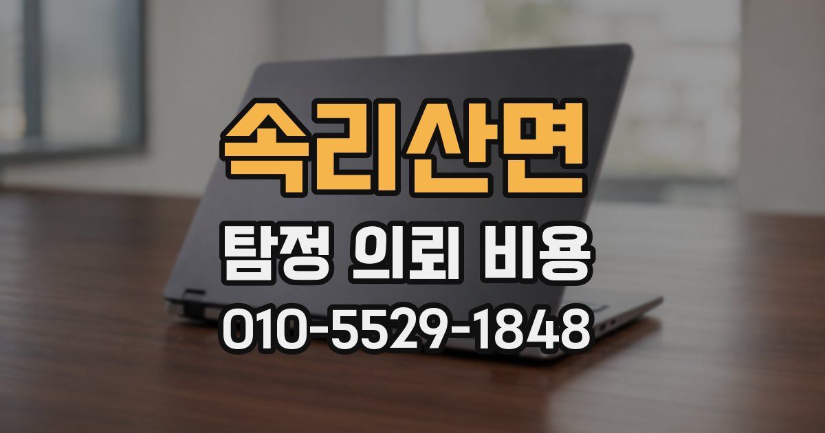 속리산면 탐정 의뢰 비용
