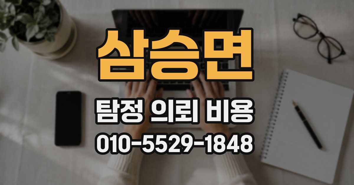 삼승면 탐정 의뢰 비용