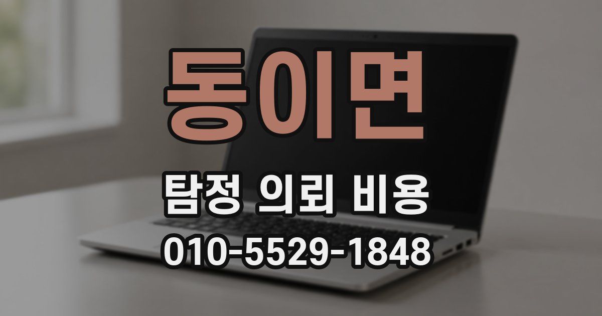 동이면 탐정 의뢰 비용