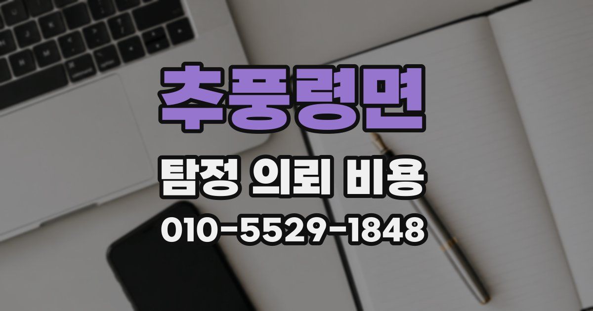 추풍령면 탐정 의뢰 비용