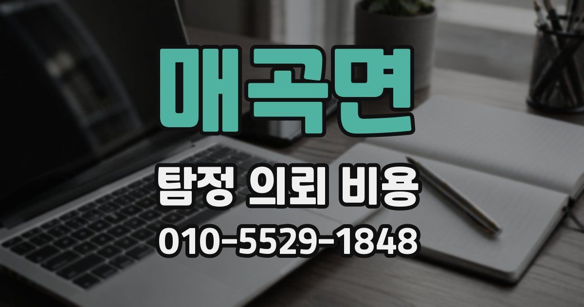매곡면 탐정 의뢰 비용