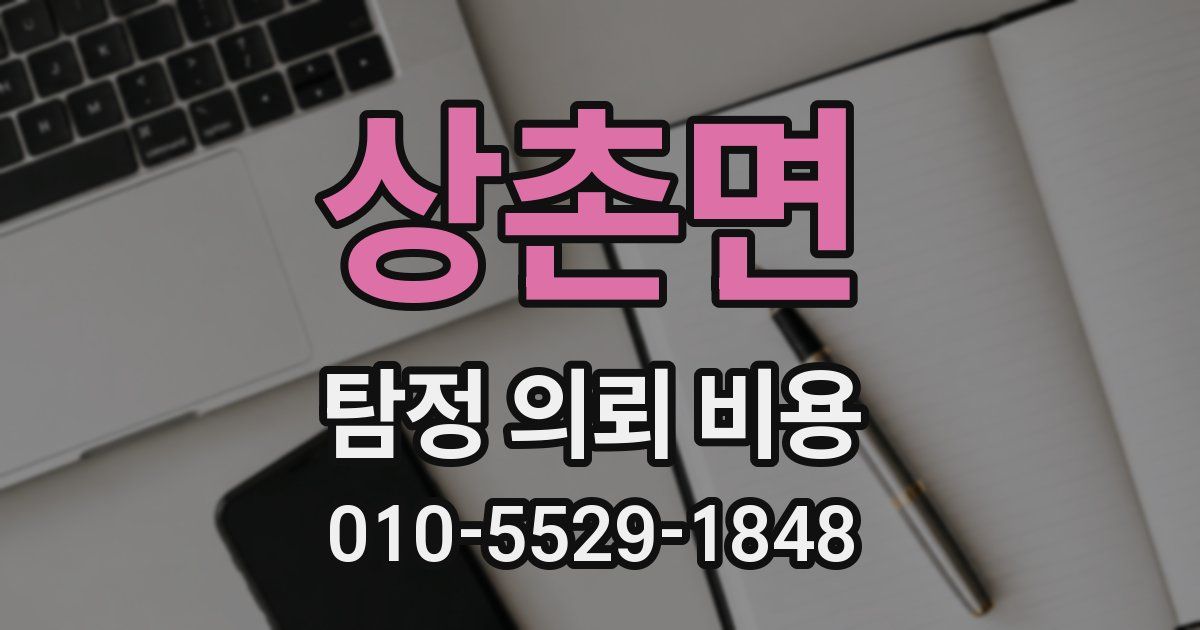 상촌면 탐정 의뢰 비용