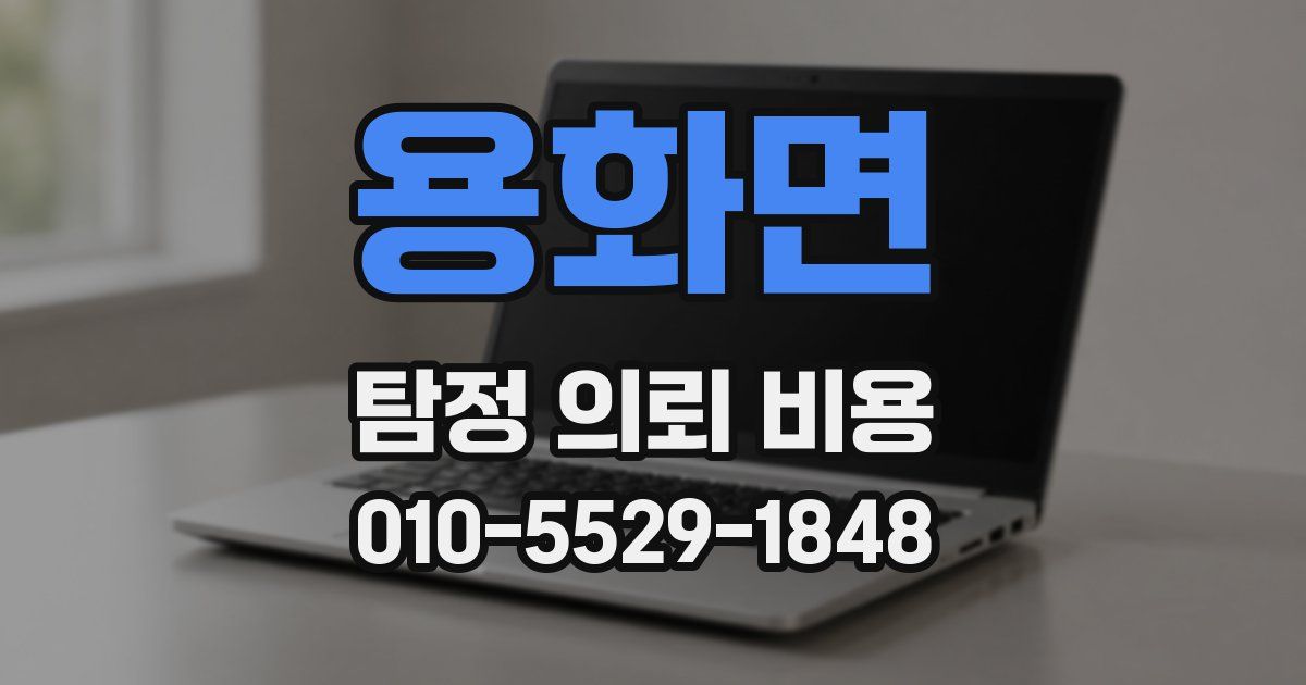 용화면 탐정 의뢰 비용