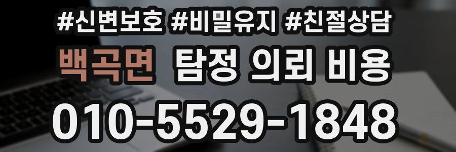 백곡면 탐정 의뢰 비용