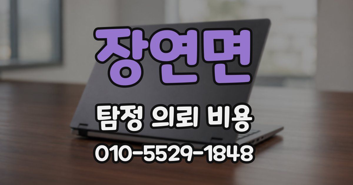장연면 탐정 의뢰 비용