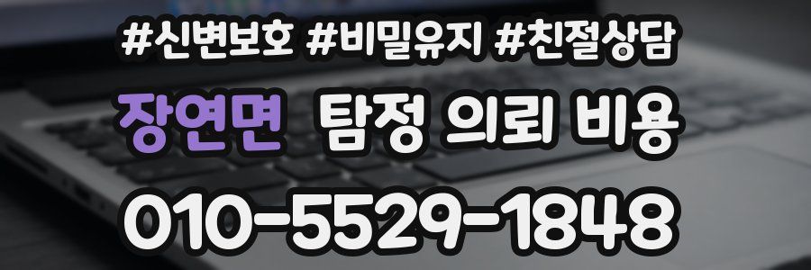 장연면 탐정 의뢰 비용