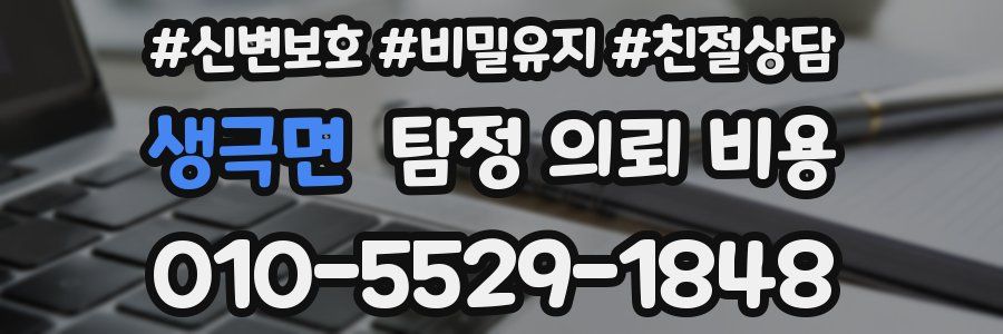 생극면 탐정 의뢰 비용