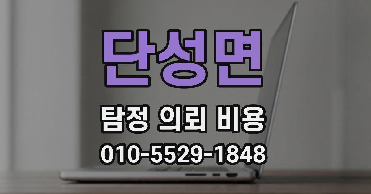 단성면 탐정 의뢰 비용