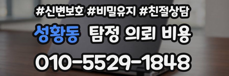 성황동 탐정 의뢰 비용