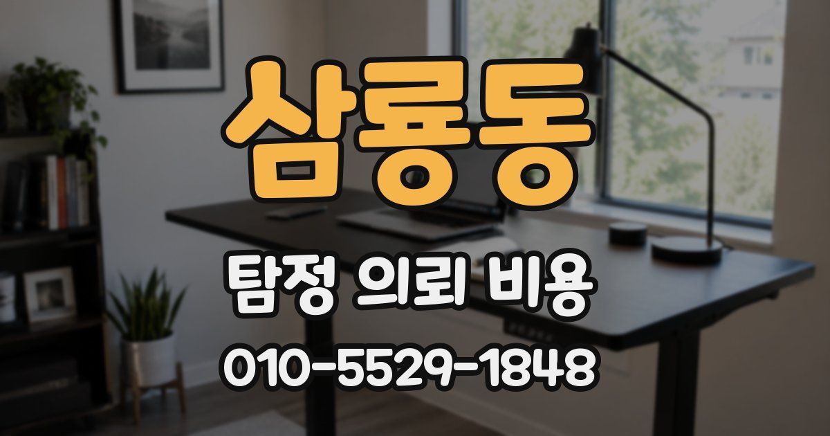 삼룡동 탐정 의뢰 비용