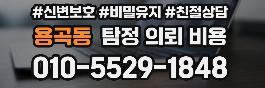 용곡동 탐정 의뢰 비용