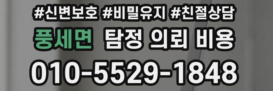 풍세면 탐정 의뢰 비용